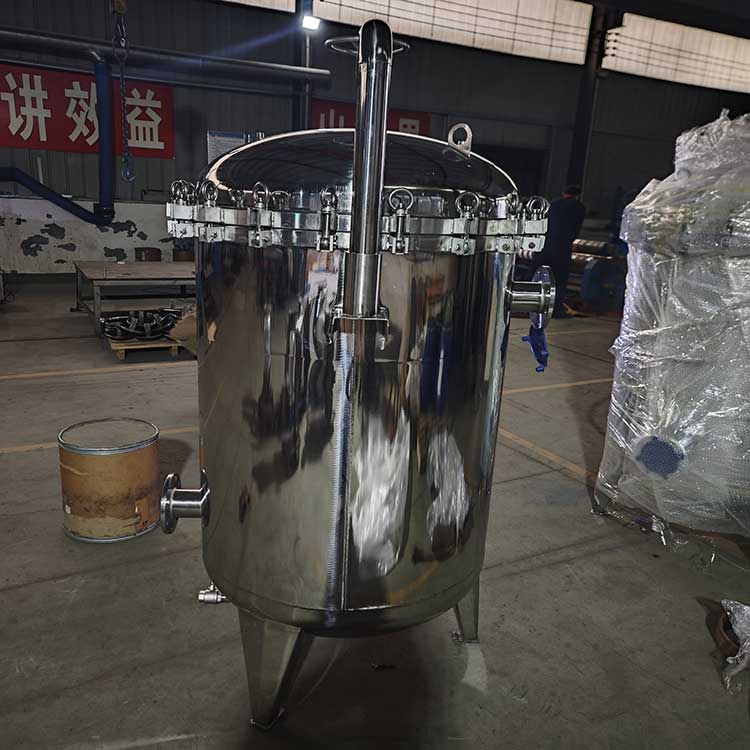 華豫供應304不銹鋼材質DN80袋式過濾器0.6MPa